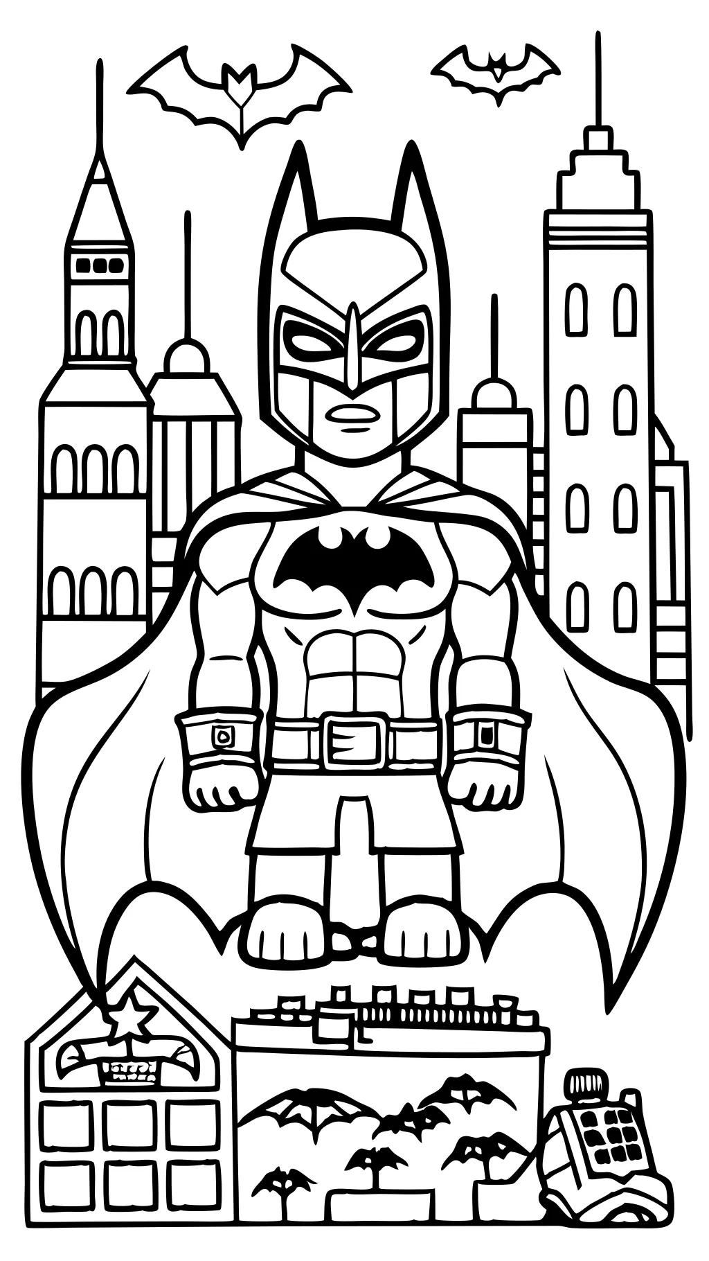 coloring pages for batman